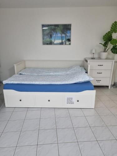 Postel nebo postele na pokoji v ubytování Top Wohnung