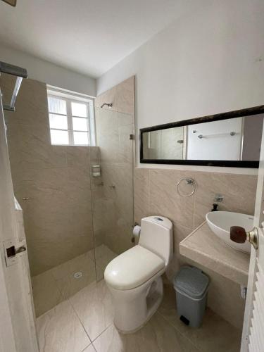 Koupelna v ubytování Dorado hotel boutique