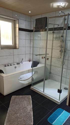 Ένα μπάνιο στο Ferienwohnung Im Vilstal