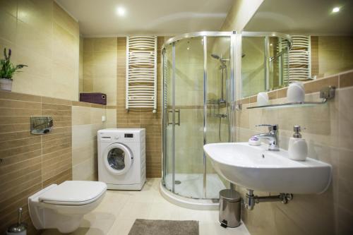Ένα μπάνιο στο Apartamenty Feniks & Pegaz