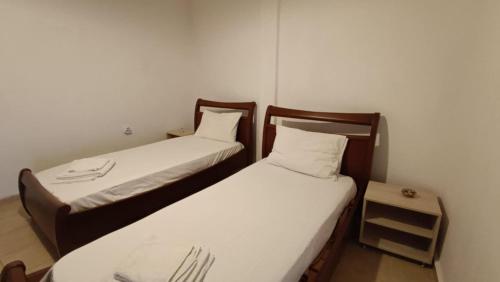 Cama o camas de una habitación en Nikos apartment (center of Kavala)