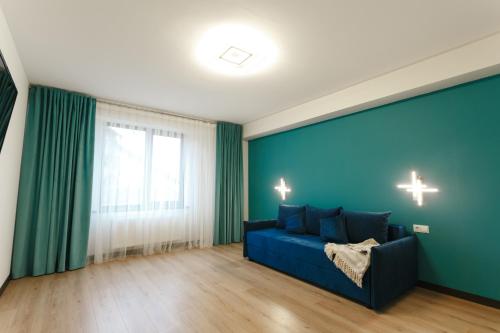 Χώρος καθιστικού στο Charming, Spacious and Luxurious 2BR apartments in Chișinău Center - GrandStay