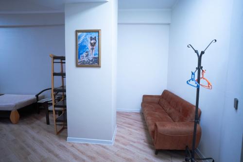 Postel nebo postele na pokoji v ubytování Tsolmon's Serviced Apartments