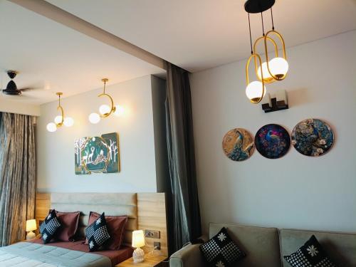 Cama o camas de una habitación en Supernova Elegant City View With The lockwoods