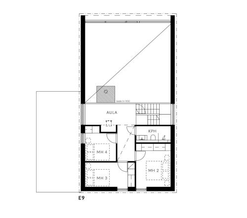 a floor plan of a house at Stay North - The House of Northern Lights in Äkäslompolo