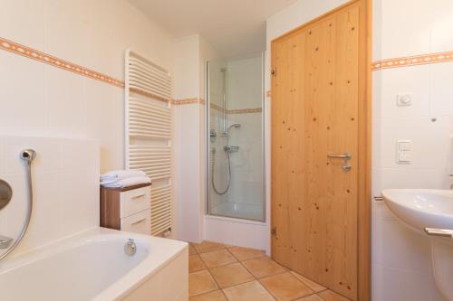 Ένα μπάνιο στο Ferienwohnung Beck