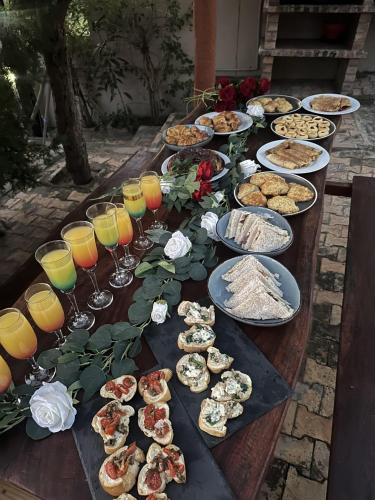 Comida en la estancia rural o alrededores