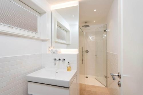 Koupelna v ubytování Sylthaus Appartement