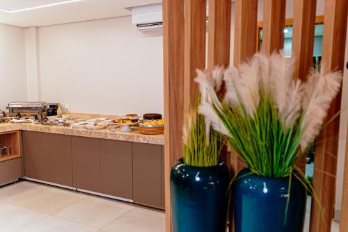 Dapur atau dapur kecil di Hotel Marion ALVORADA