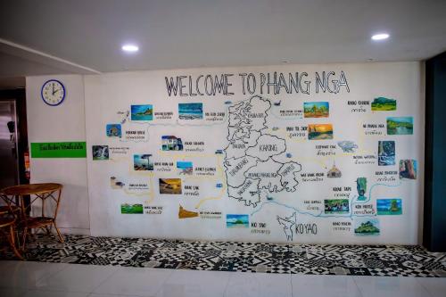 パンガーにあるLukmuang 2 Hotelの壁
