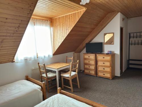 TV a/nebo společenská místnost v ubytování Apartmány v Müllerovom dome