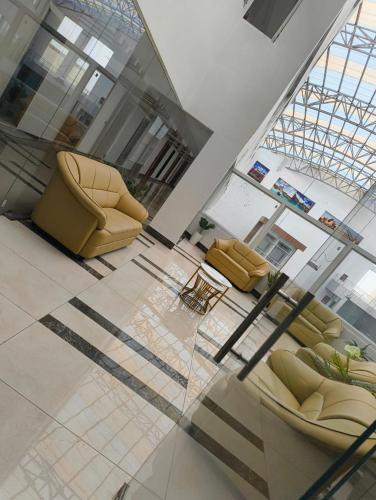 Χώρος καθιστικού στο Krb greens hotel & banquets