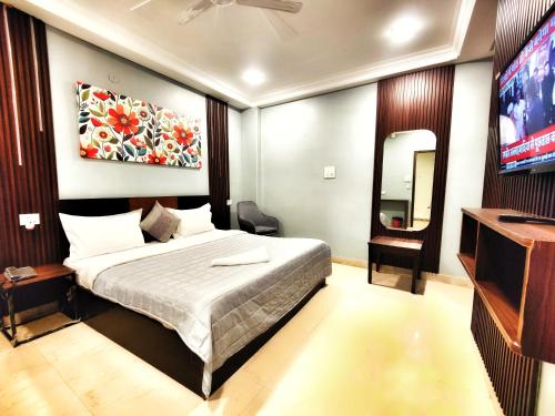 Cama o camas de una habitación en Airport Hotel The Terminal
