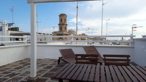Un balcon sau o terasă la Victoria Apartments
