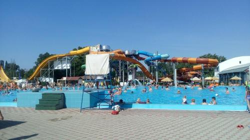 Bazén v ubytovaní Modra Farma alebo v jeho blízkosti