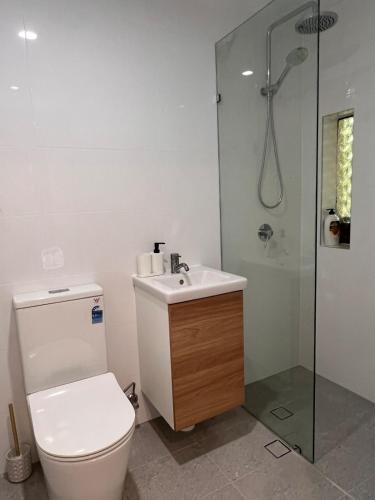 Koupelna v ubytování Park View Guest suite A