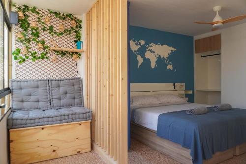 Ένα ή περισσότερα κρεβάτια σε δωμάτιο στο Atlantic Suite Playa San Juan