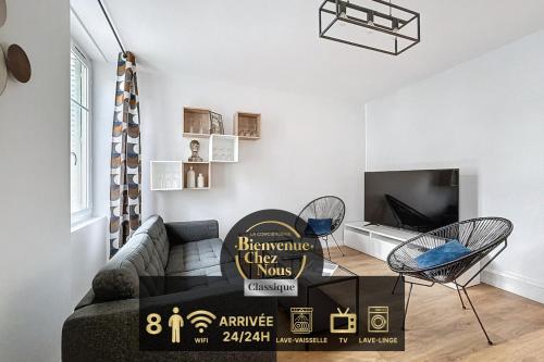 Appartement neuf, 4 Chambres ,Spacieux TV-WIFI