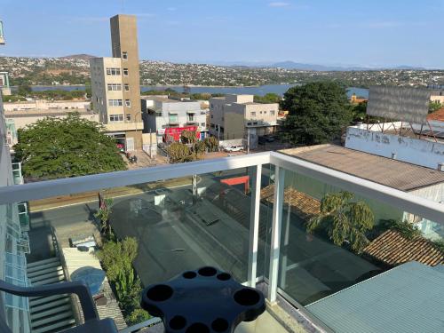 arial view of a balcony of a building at Flats da Júnia no Paris Residence in Lagoa Santa