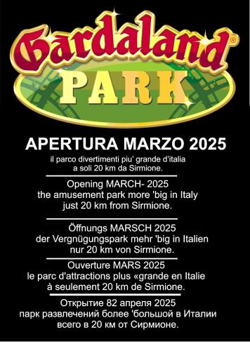 a poster for a parallax party with a list at Arcave Luxury Apartment in Sirmione