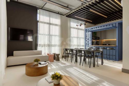 Ruang duduk di ZStay - Studios in the Heart of Batel Curitiba