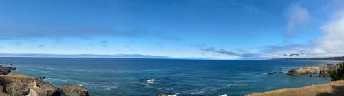 a large body of water with rocks in it at Inn of the Lost Coast in Shelter Cove