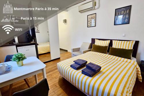 Studio Safran - 15min Paris, calme & cosy