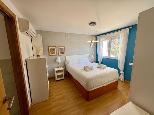 Postel nebo postele na pokoji v ubytování Bungalow Cabo Huertas