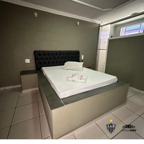 Postel nebo postele na pokoji v ubytování Motel power