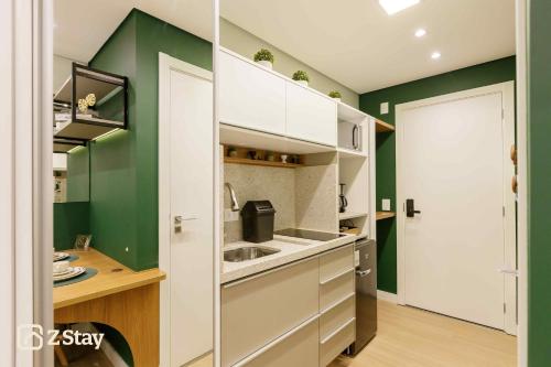 Dapur atau dapur kecil di ZStay - Studios in the Heart of Batel Curitiba