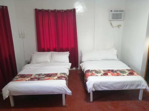 Postel nebo postele na pokoji v ubytování Bayay ni Nanay Bed & Breakfast in Magpupungko Beach Road