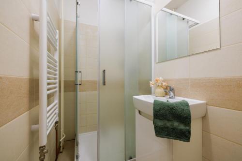 Koupelna v ubytování Hotel U Nádraží