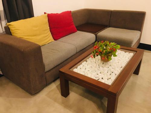 Lotus view Apartmentにあるシーティングエリア