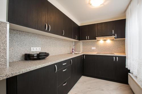 Dapur atau dapur kecil di Apartments Grom