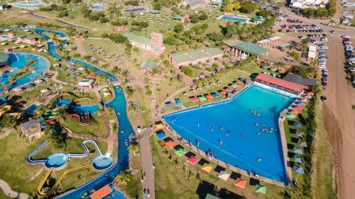 an aerial view of a water park at IRUPÉ APART HOTEL in Federación