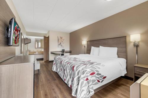 Postel nebo postele na pokoji v ubytování Red Roof Inn Parsippany