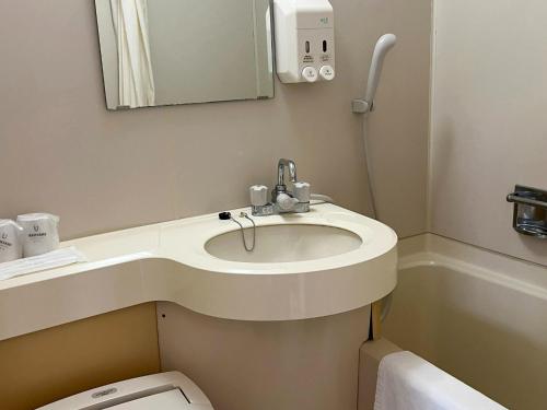 名護市にあるHotel Yamadaso - Vacation STAY 10199vの洗面台とトイレ付きのバスルーム