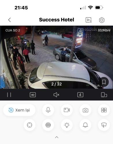 a view of a car parked on a street at Success Airport Hanoi Hotel in Phu Lo Dong
