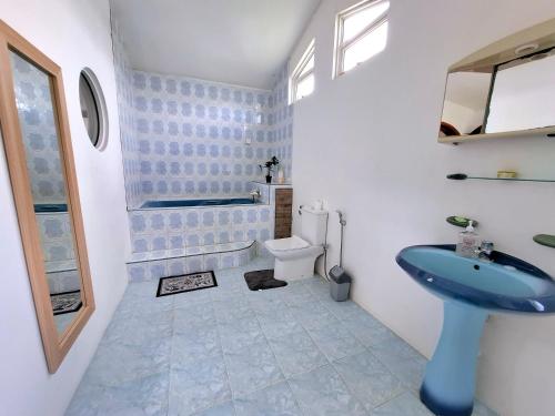 Koupelna v ubytování Villa Mauricienne à Calodyne - Piscine privée - 200m plage