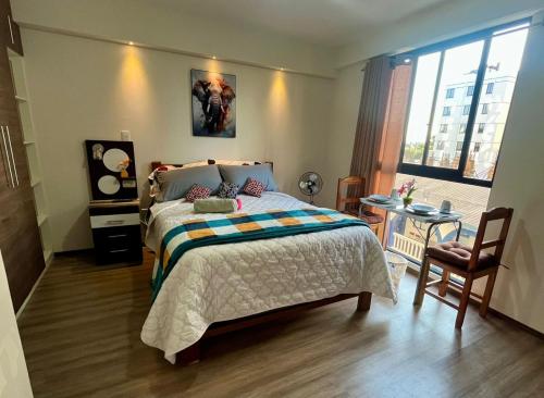 Llit o llits en una habitació de Monoambiente Samay