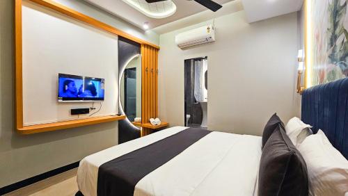 TV a/nebo společenská místnost v ubytování Hotel Nova Stays