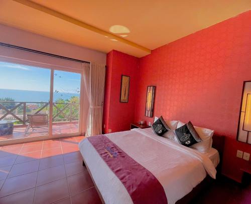 Cama o camas de una habitación en Melon Resort & Pickleball Club Mũi Né