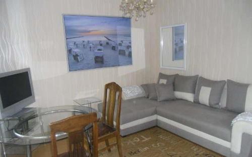 Posezení v ubytování Ferienhaus am Meer