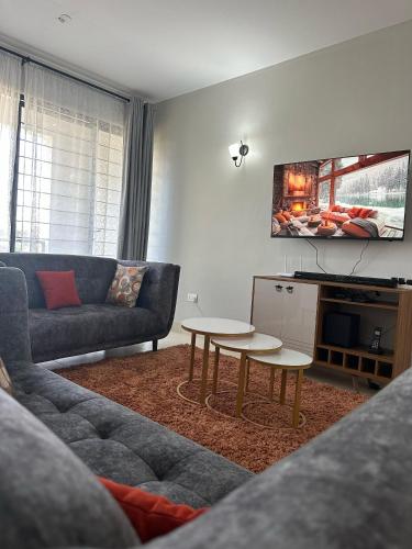 Posezení v ubytování Ecostay condo