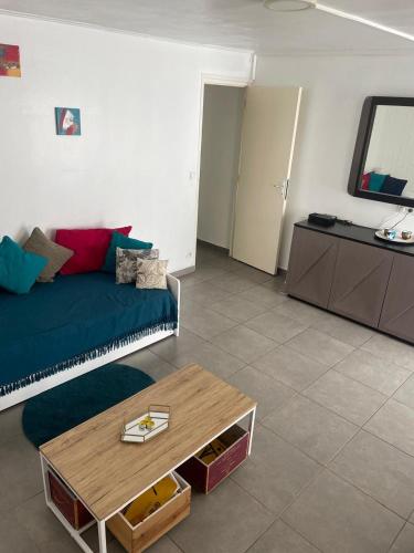 Posezení v ubytování Le flamboyant