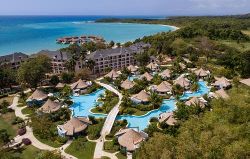an aerial view of a resort with a pool at Sandals South Coast All Inclusive - Couples Only in Savanna-la-Mar