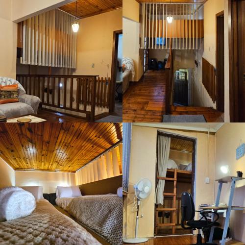 Un collage de cuatro fotografías de una habitación. en Mintakaroo on Sea, en Mossel Bay