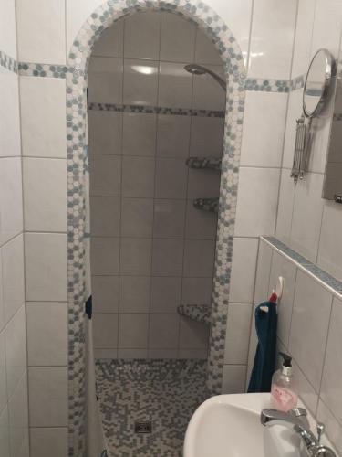 Koupelna v ubytování Haus Sütterlin
