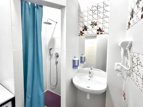 Koupelna v ubytování Comfort 24 Hostel
