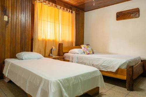 Cabinas Arrecifeにあるベッド